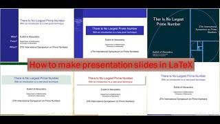 How to make beamer presentation slides in LaTeX | Overleaf
