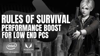 Rules of Survival : Lag fix and performance boost for low end pcs