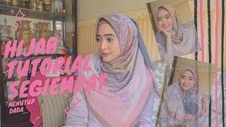 5 HIJAB TUTORIAL SEGIEMPAT SIMPLE MENUTUP DADA | COCOK BUAT MAMAH MUDA~