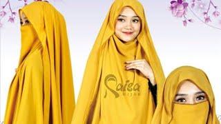 Beautiful hijab #khimar french with renda #handmade original #indonesiankhimar