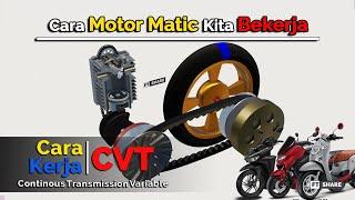 Sistem Kerja CVT Motor Matic Atau Scooter | Cara Kerja CVT (100060.V1)