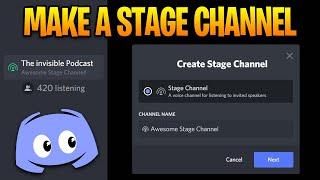 How to Make Podcast with a Stage Channel on Discord