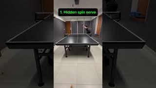 3 serves to confuse your opponent and gain an edge in your table tennis game.  #tabletennis #serves