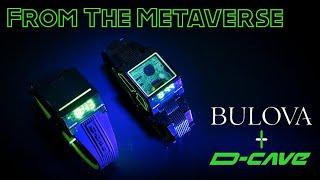 Hands On Bulova x D-cave Computron NFT Special Edition Driver's Watch LED Display With LUME!!!