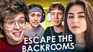 ШАРФ ИГРАЕТ В Escape the Backrooms ft. Dianarice Kopsteep Homyakly