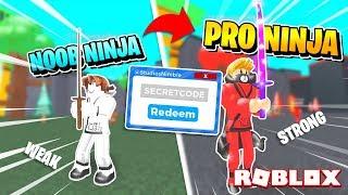 These Roblox Ninja Masters CODES get me from NOOB to PRO!!