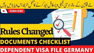 German Embassy File Update 4 Family Reunion Visa | New Rules for Dependent Visa File For Germany