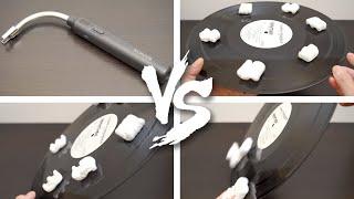 RONXS Plasma Arc Electric Lighter VS. Vinyl Records Static Charge & Foam Peanuts [4K Unboxing ASMR]