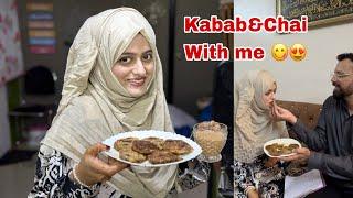 Mutton Shami kabab & Chai with meExam#meenazfam #mutton#kabab #recipe#family #vlog#daily#chai#exam