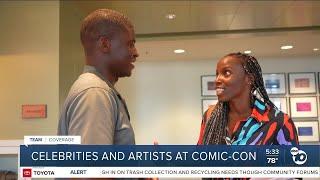 Celebrities and artists at Comic-Con