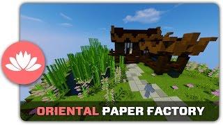 Minecraft Building Tutorial : How to build an Oriental Paper Factory