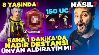 8 YAŞINDA ÇOCUK BANA DESTANSI NADİR ÜNVAN ALMAYI ÖĞRETTİ! ŞOK OLDUM! PUBG Mobile