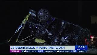 2 teens killed, 1 seriously injured in Pearl River crash