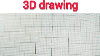 3D drawing  #shorts #drawing #illusion