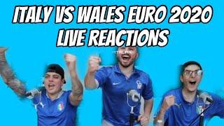 ITALY VS WALES EURO 2020 LIVE REACTIONS