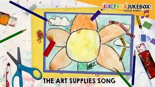 The Art Supplies Song by The Juicebox Jukebox | Art Class Elementary Teacher Draw Paint Color Create