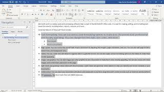 Paragraph settings in MS Word