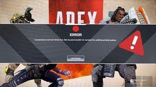 Connection to server timed out issue | APEX LEGENDS