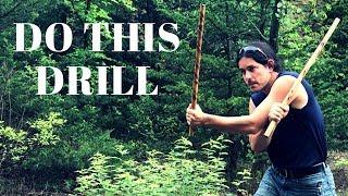 Amazing Escrima Double Stick Fighting Drill from Filipino Martial Arts