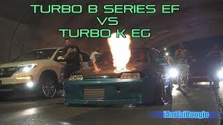 TURBO B EF Hatch vs TURBO K20 EG Hatch