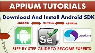 Complete Appium Tutorials | Download and Install Android SDK