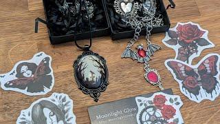 ETSY MoonLightGlowUK Mini Boxes Goth Girl Goth Neutral Short @b3hindth3ma5kreviews @MoonLightGlowUK