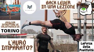 BACK LEVER IN UNA LEZIONE - L'AVRÒ IMPARATO?