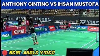  Best ANGLE VIDEO | IHSAN Mustofa VS ANTHONY Sinisuka GINTING | Badminton Indonesia