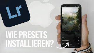 Wie installiert man Lightroom PRESETS auf dem iPhone?