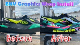 Installed Wrap on NEW Sea-doo Spark Trixx by ENV Graphics #Seadoo #ENVgraphics #JetSki