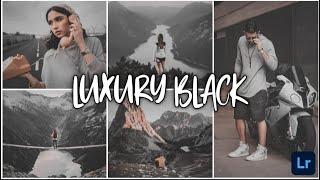 Luxury black - Lightroom preset mobile DNG | true black | jet black | cloudy black | 2021