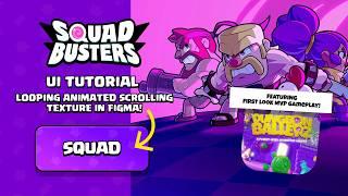 Figma Game UI Looping and Scrolling Texture Squad Busters x Dungeon Ballerz