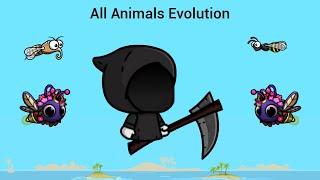 All Animals Evolution With Fighter Mysterious Reaper (EvoWorld.io)