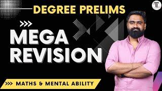 MEGA REVISION  DEGREE PRELIMS  Maths & Mental Ability | മുൻവർഷ ചോദ്യങ്ങൾ  Jerin John