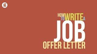 How to Write a Job Offer Letter 2e