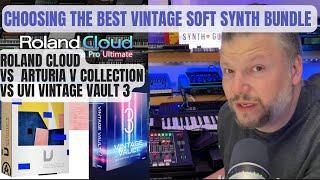 The best Vintage soft synth bundle - Arturia vs UVI vs Roland Cloud