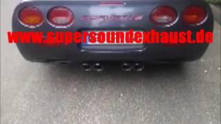 Corvette C5 Edelstahl Sportauspuff Sound von supersoundexhaust.de