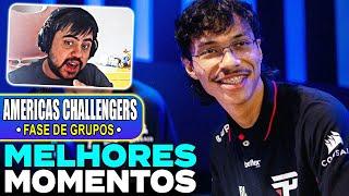 MELHORES MOMENTOS do AMERICAS CHALLENGERS 2024 (LIBERTADORES do LOL): FASE DE GRUPOS - DIA 1