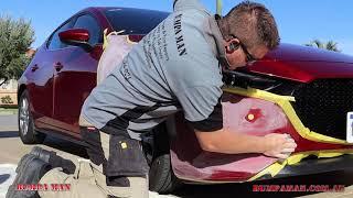 Mobile Bumper Repair & Paint Repair Services - Bumpa man #Mazda3 #bumperrepairservices