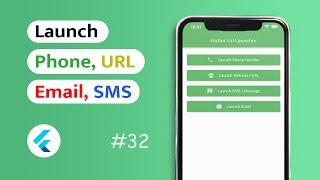 How to launch Phone, Website, URL, SMS & Email in Flutter App? (Android & IOS)