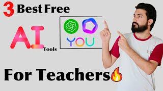Three Best free AI tools for teachers | ai for teachers | Lesson plan & resources