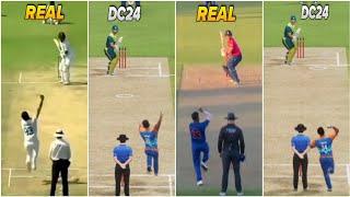 T20 World Cup Champion Bowlers Bowling Action | Real Vs Dream Cricket 24 Bowling Action |