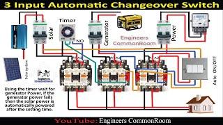 Three Input automatic changeover switch for generator । Engineers CommonRoom