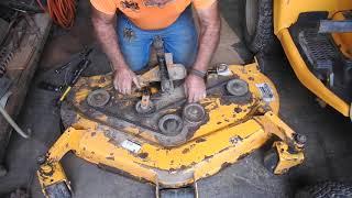 32 HP Cub Cadet HST Mower Deck Repair