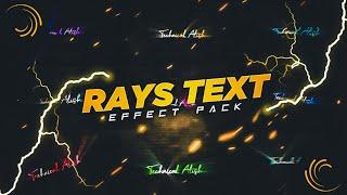 Rays Text Effect Preset pack | Text Animation alight motion | Alight motion text Animation Preset