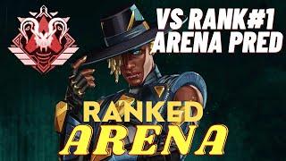 RANKED ARENA VS APEX PREDS: Going against rank #1 arena pred