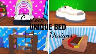 6 Custom BED Design Ideas & Building Hacks (Roblox Adopt me) | Its SugarCoffee