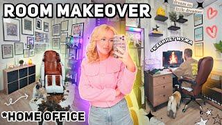 ПОЛНАЯ ПЕРЕДЕЛКА КАБИНЕТА как в Pinterest!️Home Office Room Makeover
