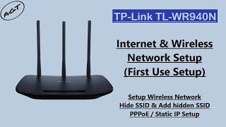 TP-LINK Router Internet Connection & Wi-Fi Network Full Setup (PPPoE / Static)
