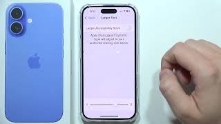 iPhone 16: How to Change Text Size